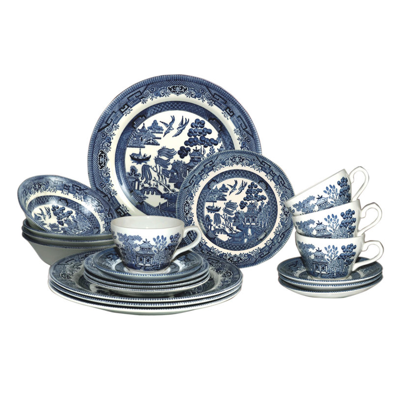 Churchill Willow 20 Piece Dinnerware Set, Service for 4 & Reviews